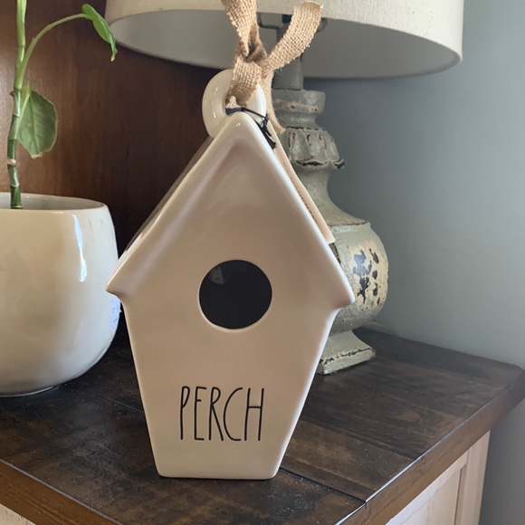 RAE DUNN birdhouse ’PERCH’ two-sided LL - Picture 2 of 8